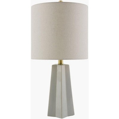 23 cm pilka moderni stalinė lempa