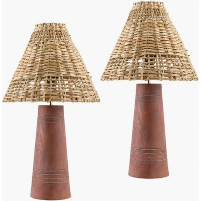 22 cm tamsiai rudos modernios stalinės lempos