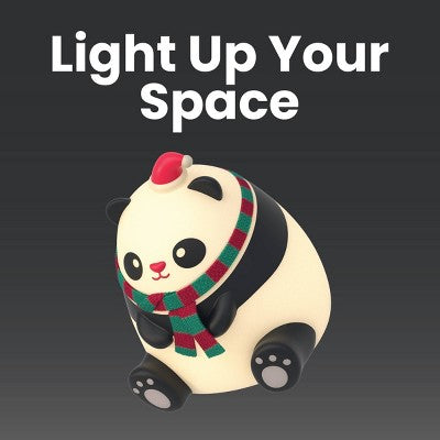 Panda formos šviečiantis šalikas vaikams