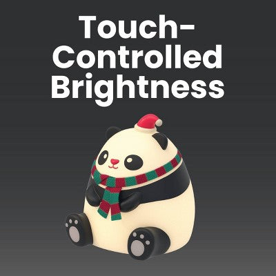 Panda formos šviečiantis šalikas vaikams