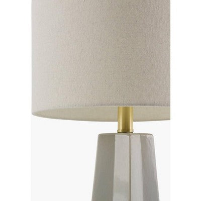 23 cm pilka moderni stalinė lempa